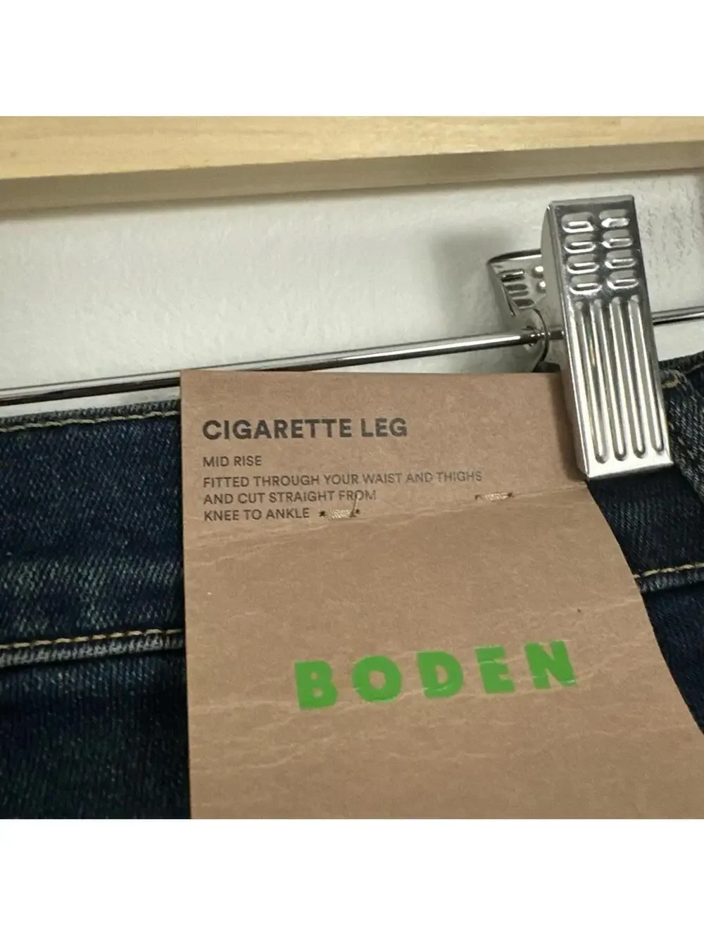 NWT Boden Boys Cigarette Leg Mid Rise Jeans Size 26x30